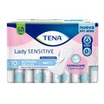 TENA Lady Sensitive Normal sin Alas 10 piezas