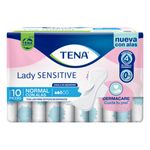 TENA Lady Sensitive Normal con Alas 10 piezas