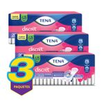 3 paquetes de TENA Lady Discret Panti Protectores Extra-Largos 20 pzs