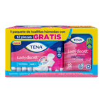 TENA Lady Discret Normal 10 piezas + TENA Toallitas Húmedas 12 piezas