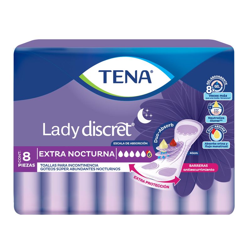 7501019051104-Toallas_para_incontinencia_TENA_Lady_Discret_Extra_Nocturna_8_piezas.1