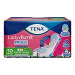TENA Toallas Lady Discret Extra Larga 10 pzas