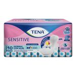 TENA Toallas Lady Sensitive Normal con Alas 10 pzas